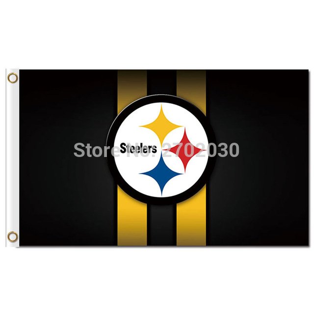 Pittsburgh Steelers Column Flag 3ft X 5ft Polyester