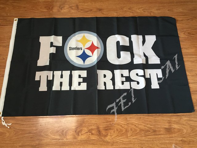 Pittsburgh Steelers the rest 3ftx5ft banner flag 3ftx5ft Banner