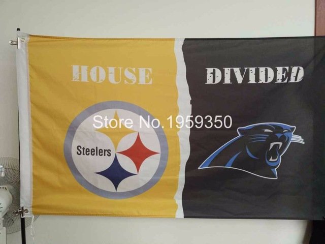 Pittsburgh Steelers two logo Flag 3x5 FT 150X90CM NFL Banner 100D Polyester