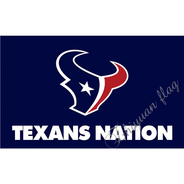 Flag Houston Texans Flag 3x5 FT Banner 100D Polyester TEXANS NATION FLAG