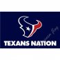 Flag Houston Texans Flag 3x5 FT Banner 100D Polyester TEXANS NATION FLAG