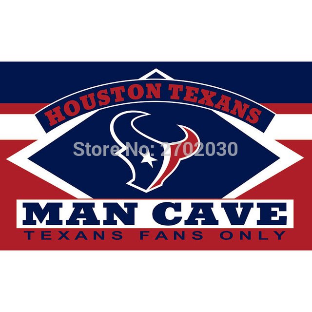Houston Texans Fans Only Flag MAN CAVE Banner Flag  3x5 Ft