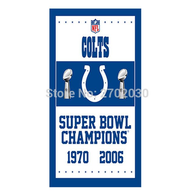 Indianapolis Colts Flag 100D Polyester Flag Outdoor Flag 3x5ft
