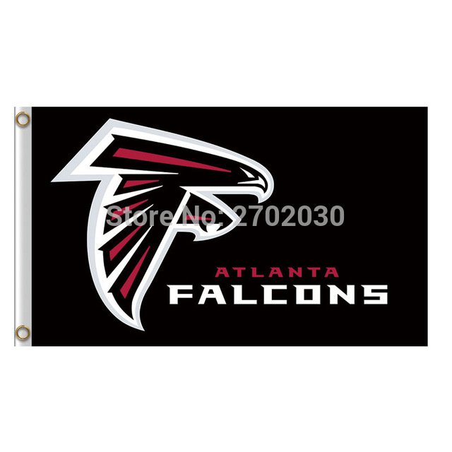 Atlanta Falcons Black Banner Flag Football Team 3ft X 5ft Super