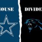 Dallas Cowboys vs Carolina Panthers House Divided Rivalry Flag 90x150cm