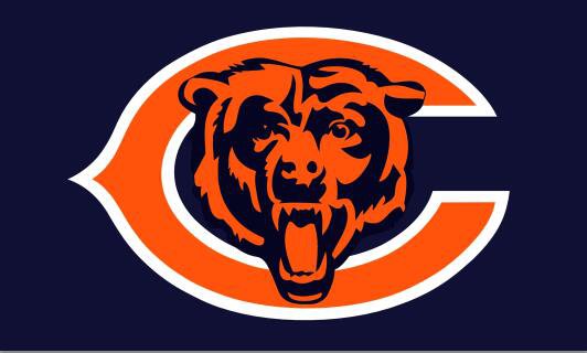 Chicago Bears has a big c and says bears 3FTx5FT Banner 100D Polyester