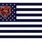 Chicago Bears US flag with star and stripe 3x5 FT Banner