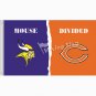 Minnesota Vikings vs Chicago Bears House Divided Rivalry Flag  3X5FT