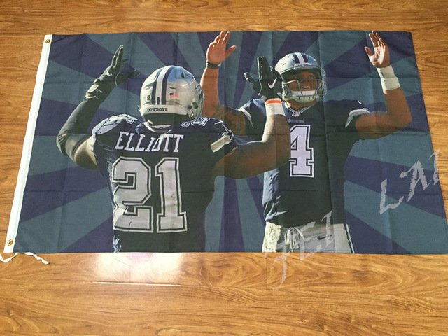 Players NFL Dallas Cowboys Flags 3x5ft Digital Printed Polyester
