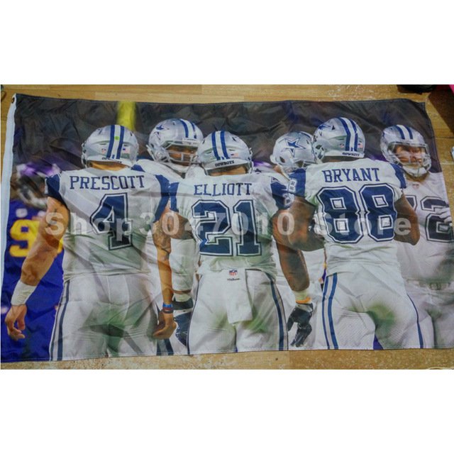 3x5ft Dallas Cowboys Flag custom cowboys player dallas cowboys banner flag