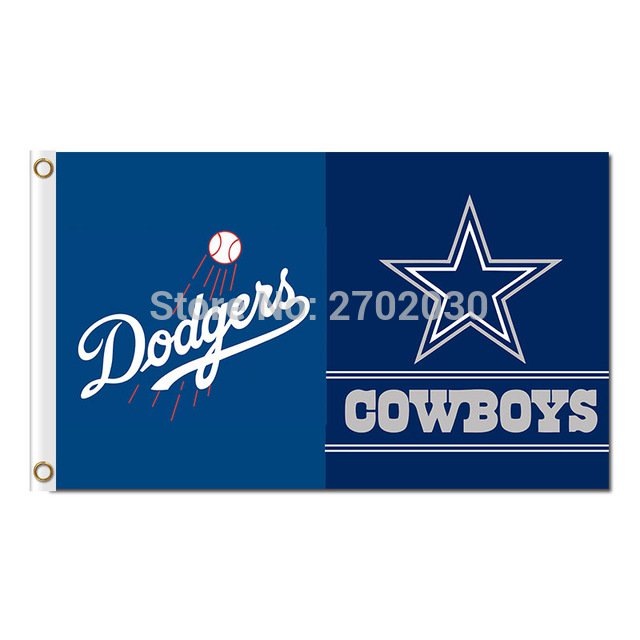 Los Angeles Dodgers Flag Dallas Cowboys house divided  Flags 90x150cm