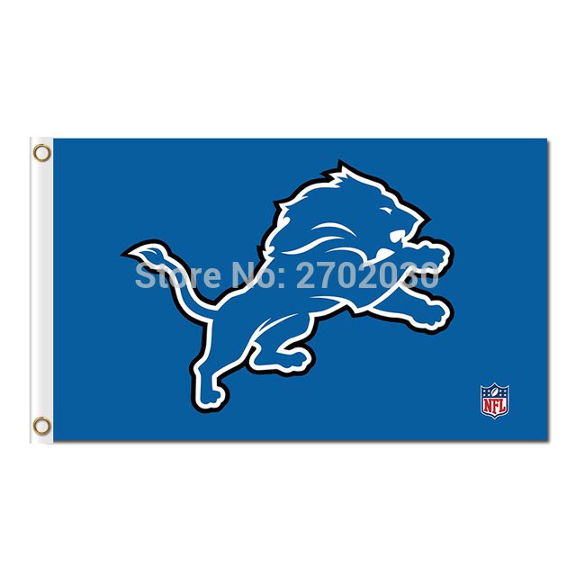 Detroit Lions Flag Team Super Bowl Champions Banners Lion Flag Flying 3ft X 5ft