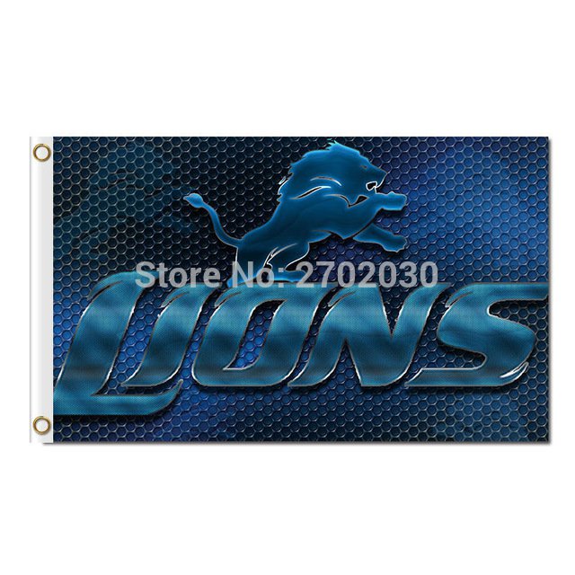 Lions Design Blue Detroit Lions Flag Team Sport Super Bowl Champions 90x150 Cm