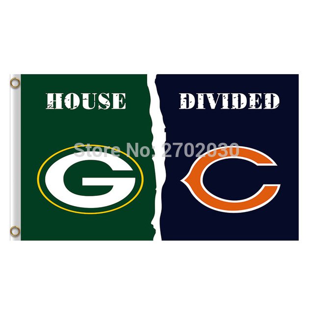 Green Bay Packers Flag Vs Chicago Bears Banners Sport Football Team Flags 3x5 ft