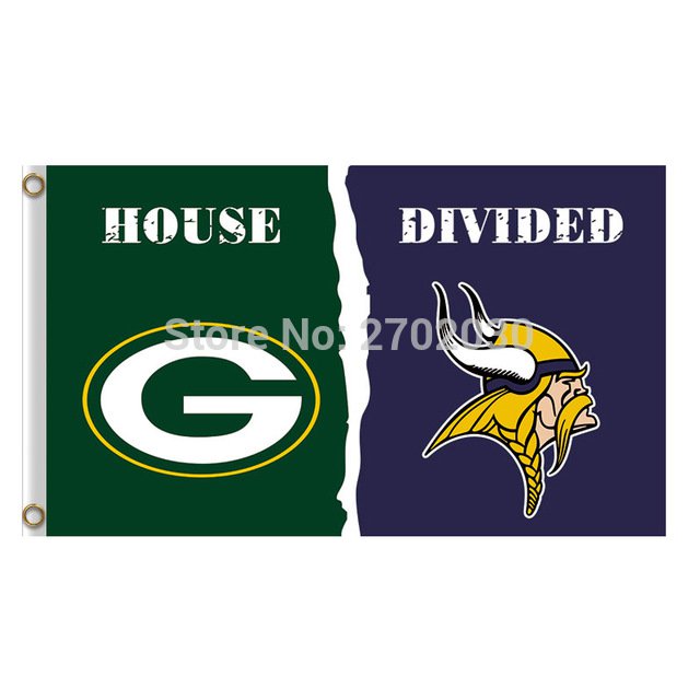 Green Bay Packers Flag Vs Minnesota Vikings Banners Sport Football Team Flags 3x5 Ft