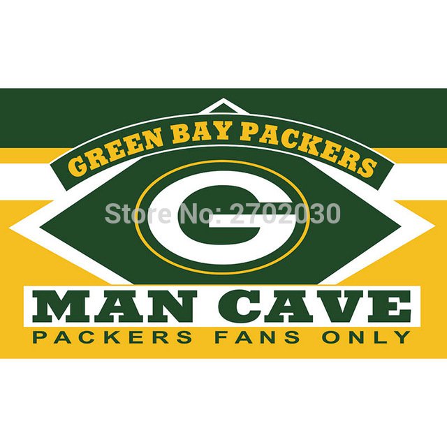 Green Bay Packers Fans Only Flag MAN CAVE Banner Flag 3x5 FT
