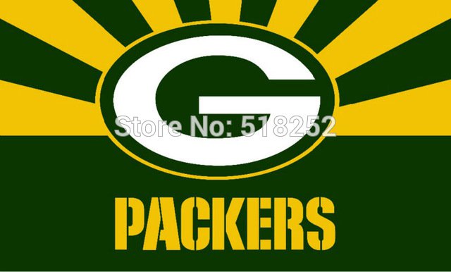 Green Bay Packers with new style Flag 3x5 FT NFL150X90CM Banner 100D Polyester