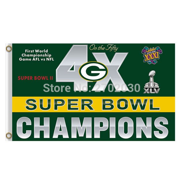 Green Bay Packers Flag Banners Sport Football Team Flags 3x5 Ft