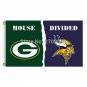 Green Bay Packers Flag Vs Minnesota Vikings Banners  Flags 3x5 Ft