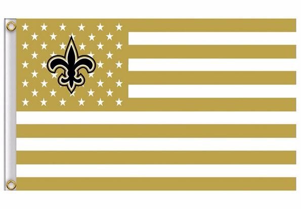 New Orleans Saints US flag with star and stripe 3x5 FT banner