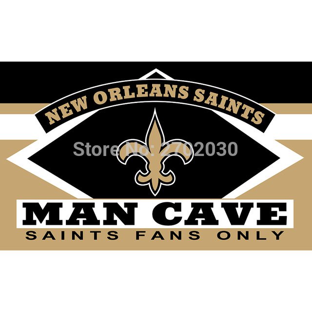 New Orleans Saints Fans Only Flag MAN CAVE Banner Flag  90x150cm