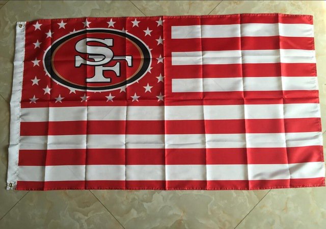 San Francisco 49ers USA Football Flag NFL stars and stripes flag 90x150cm