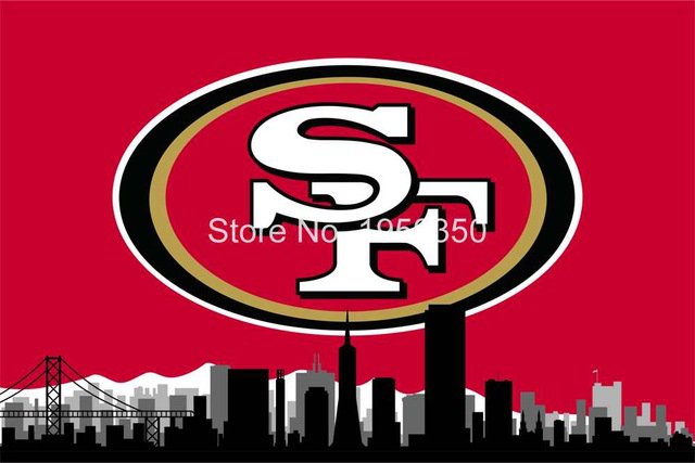 San Francisco 49ers skyline Large Outdoor 3 x 5ft Banner Flag 90x150cm