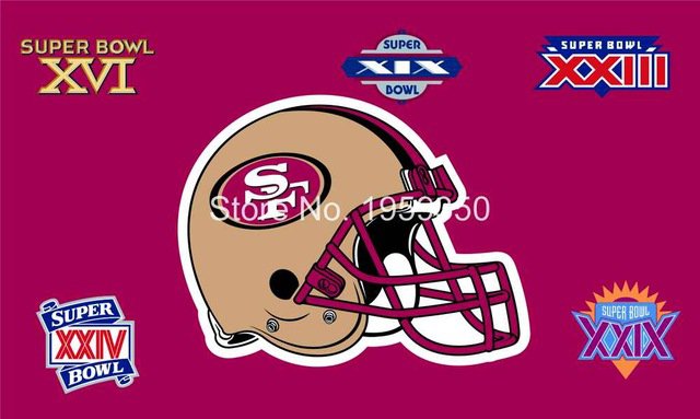 San Francisco 49ers Flag super bowl 3ftx5ft Banner 100D Polyester flag