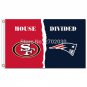 San Francisco 49ers Flag Vs New England Patriots Flag   90x150cm