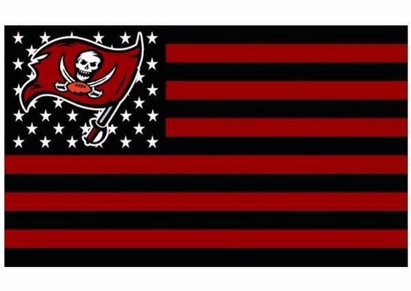 Tampa Bay Buccaneers US flag with star and stripe 3x5 FT banner