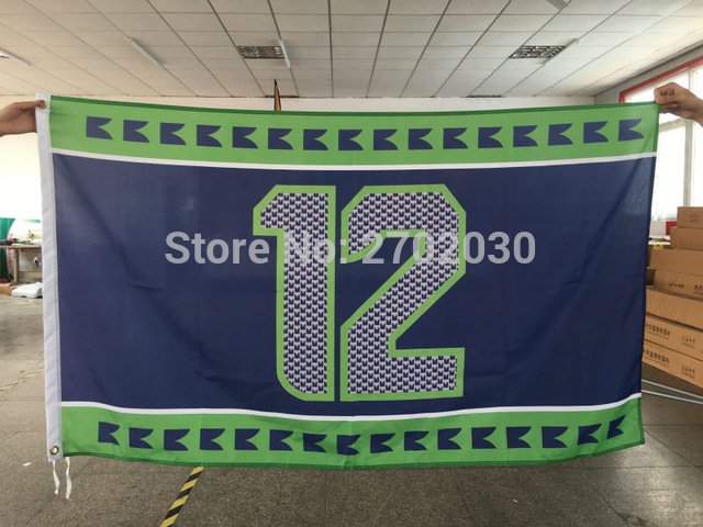 Seattle Seahawks Man Cave Flag 3ft x 5ft Polyester Banner flag