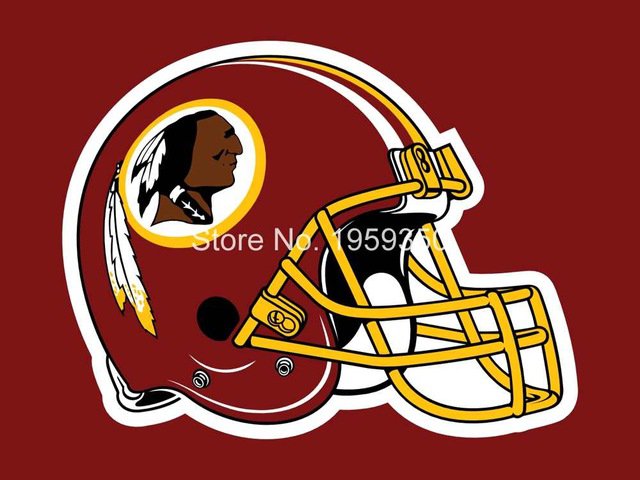 Washington Redskins helmet flag 3x5 FT Banner 100D Polyester Flag Brass Grommets