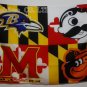 Baltimore Ravens Baltimore Orioles Maryland Basketball Natty Boh Flag 3X5FT