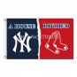 New York Yankees Flag Vs Boston Red Sox Football house divided Flag 3x5 FT
