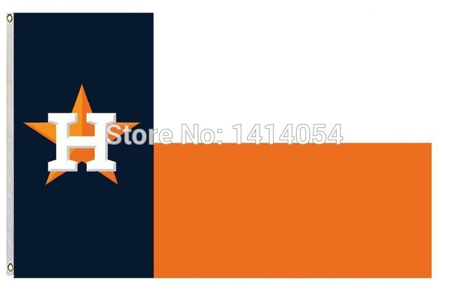 Houston State Fans Astros Flag 150X90CM MLB 3x5 FT Banner 100D Polyester
