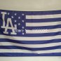 Los Angeles Dodgers with starts and stripes flag 3x5 FT Banner 100D Polyester
