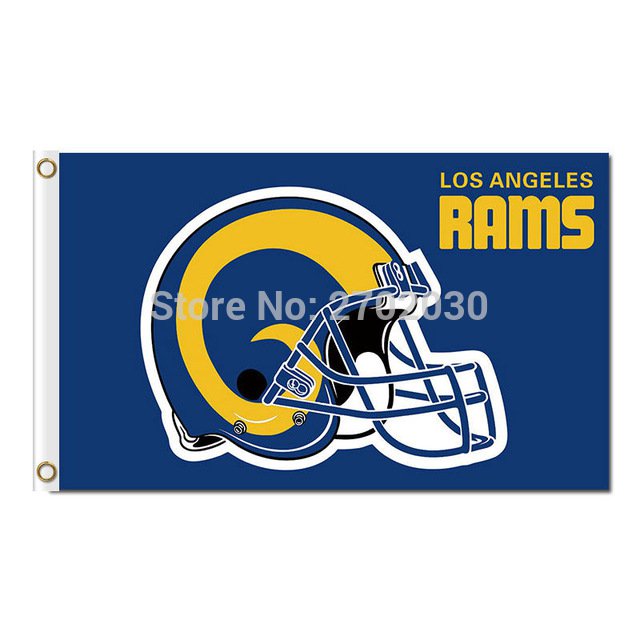 Helmet Los Angeles Rams Flag Super Bowl Champions Fan Flag 3ft x 5ft