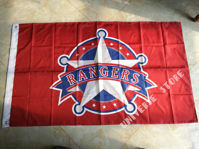 3X5FT Texas Rangers flag 3ftx5ft Banner 100D Polyester Flag