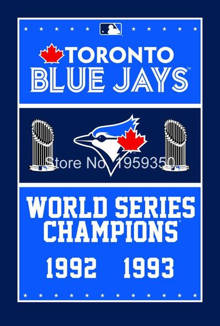 Toronto Blue Jays World Series Champions Flag 3ft x 5ft Polyester  flag