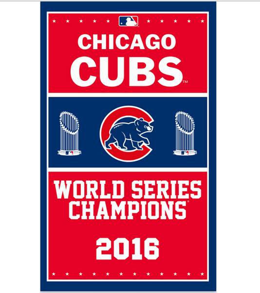 Chicago Cubs flag 3ftx5ft with metal Grommets chicago cubs champions flag