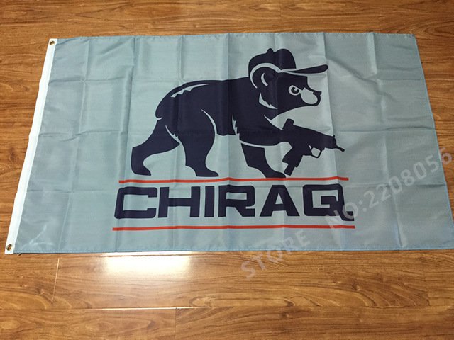 90x150cm Chiraq Flag Chicago Cubs Flag Polyester 100D Digital
