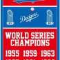 Los Angeles Dodgers champion flag MLB banner 100D polyester 3x5ft
