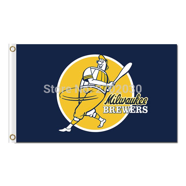 Baseball Design Milwaukee Brewers Flag World Series Champions  Banner 90x150