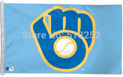 Milwaukee Brewers Flag 3x5 FT 150X90CM Banner 100D Polyester flag 1022