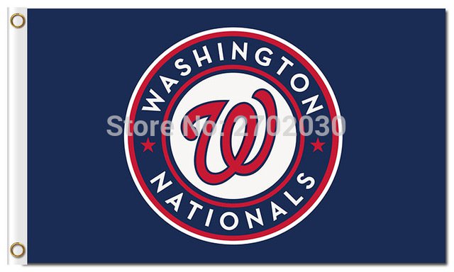 Washington Nationals Baseball Team Super Fan Major League Logo Flags  3*5FT