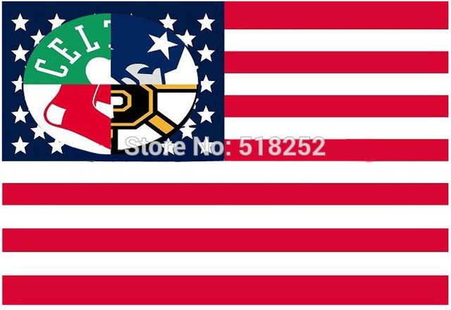 Boston Celtics New England Patriots Boston Red Sox Boston Bruins Flag 3x5 FT