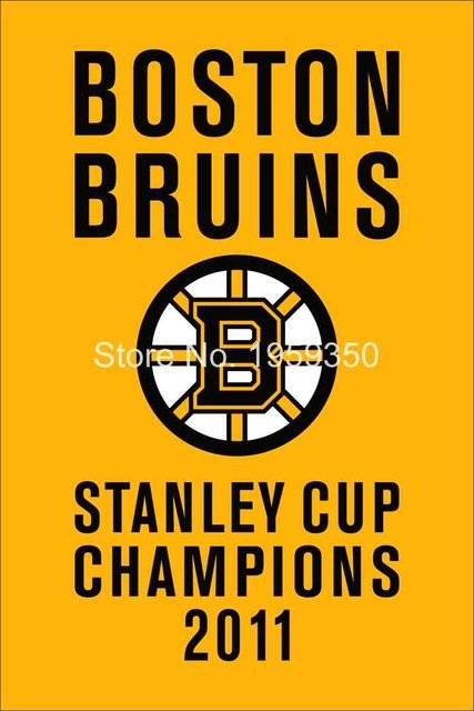 Boston Bruins Stanley Cup Champions 2011 Flag 3ft x 5ft Polyester