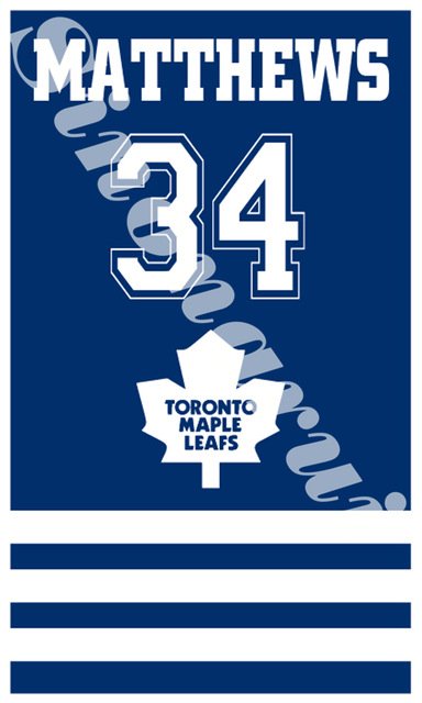 Toronto Maple Leafs Hockey Matthews 34 Sports Star Flags 3ft X 5ft