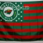 Minnesota Wild USA With Stars and Stripes Flag hot sell goods 3X5FT