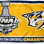 Nashville Predators 2017 Western Conference Champions Flag 3x5 FT